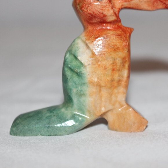 Soapstone Toucan Bird Miniature Carved Figurine Tropical Colors - Picture 9 of 10